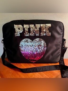 PINK Bling Messenger Crossbody NWOT